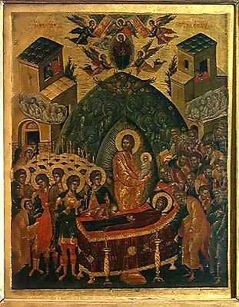 Dormition of the Virgin Oil Painting by Andreas Rico