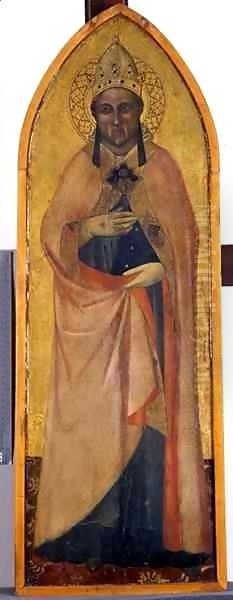 St. Gregory Oil Painting by Andrea Bonaiuti da Da Firenze