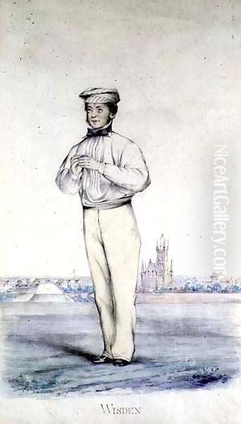 Portrait of John Wisden (1826-84) Oil Painting by John Corbet Anderson