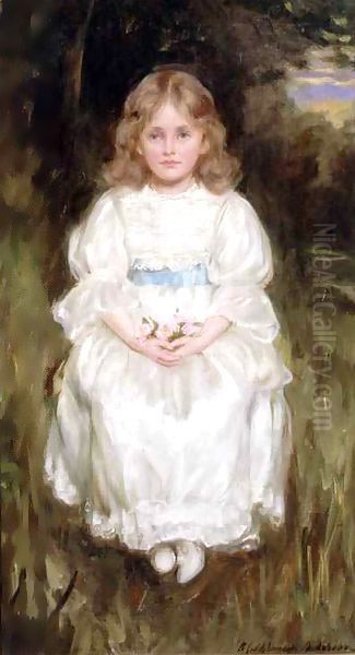 All in White Oil Painting by Charles Goldsborough Anderson