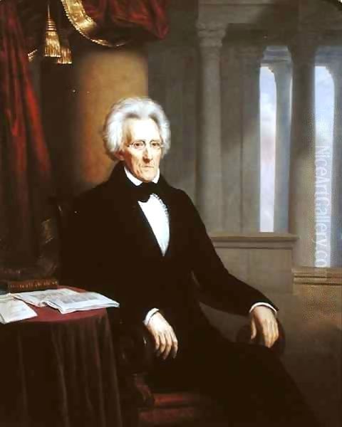 Andrew Jackson Oil Painting by Jacques Amans