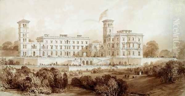 Osborne House, Isle of Wight Oil Painting by Allote