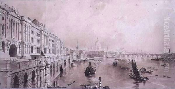 Somerset House Oil Painting by Allote