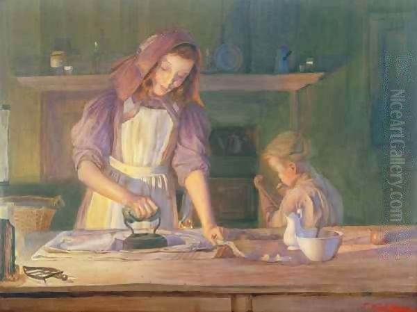 The Young Task Masters Oil Painting by John William Allison