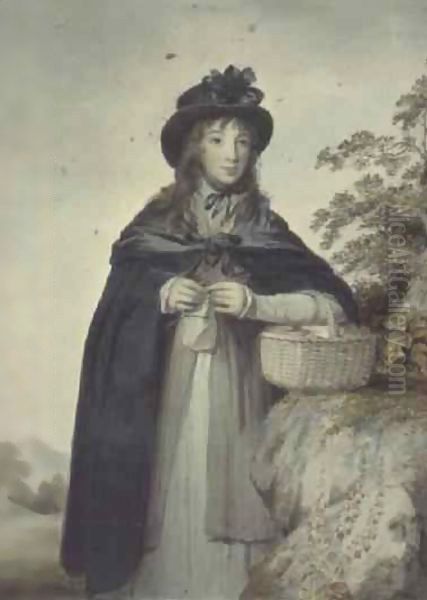 Mary Cunliffe (c.1783-1838) Oil Painting by Joseph Allen