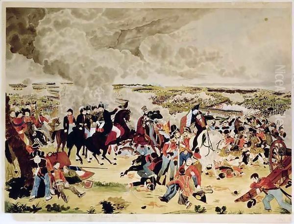 The Battle of Waterloo Oil Painting by John Alkinson