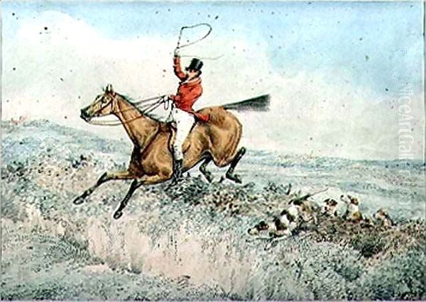 Fox Hunting Oil Painting by Henry Thomas Alken