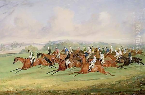 The Start of the Derby Oil Painting by Henry Thomas Alken