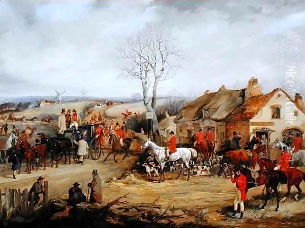 Hunting Scene, The Meet Oil Painting by Henry Thomas Alken