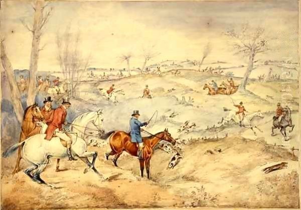 Hunting Scenes Tally-Ho Oil Painting by Henry Thomas Alken