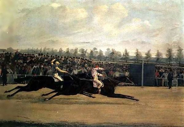 The Doncaster Cup Oil Painting by Henry Thomas Alken