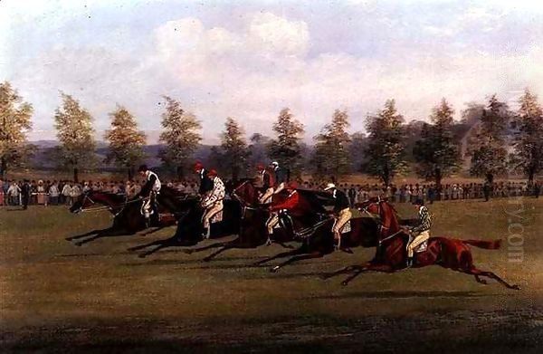 Racing Scene 2 Oil Painting by Henry Thomas Alken