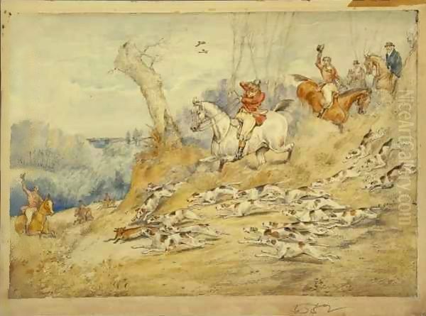 Hunting Scenes The Kill Oil Painting by Henry Thomas Alken