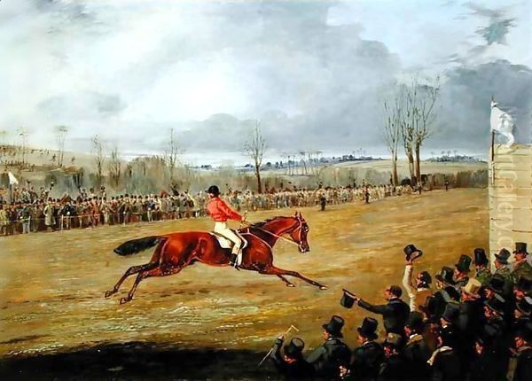 A Steeplechase, The Winner Oil Painting by Henry Thomas Alken