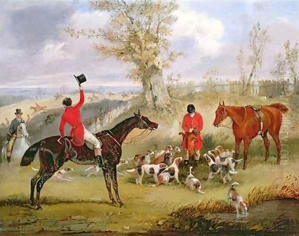 Hunting Scene The Death Oil Painting by Henry Thomas Alken