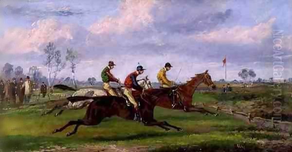 A Steeplechase 2 Oil Painting by Henry Thomas Alken