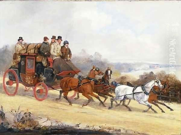 The Dover to London Coach: In Summer Oil Painting by Henry Thomas Alken