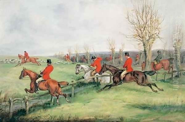 Sporting Scene Oil Painting by Henry Thomas Alken