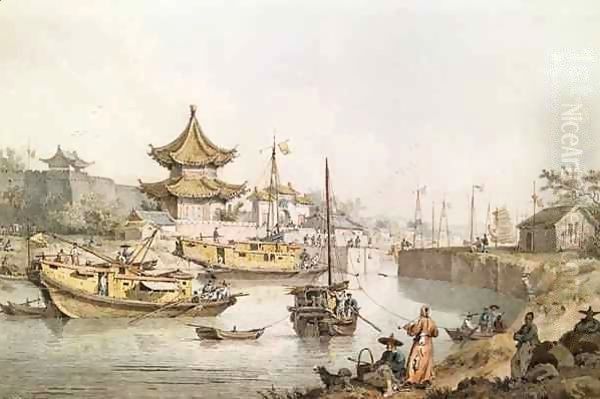 The Grand Canal, China Oil Painting by William Alexander