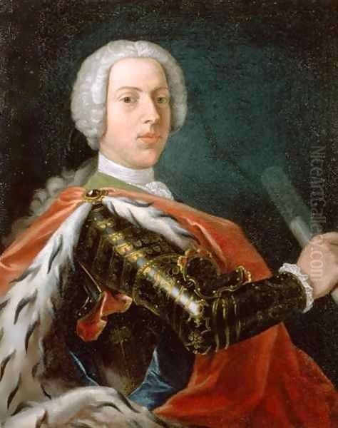 Prince Charles Edward Stuart (1720-88) or 'Bonnie Prince Charlie' Oil Painting by Cosmo Alexander