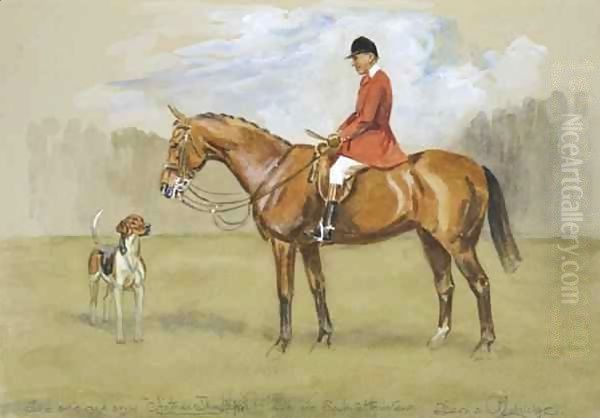 Arthur Thatcher on his Hunter Oil Painting by Denis Aldridge