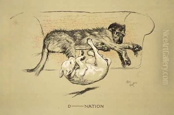 D--nation Oil Painting by Cecil Charles Aldin