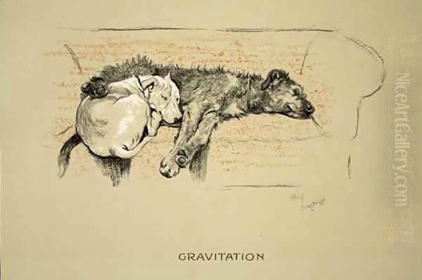 Gravitation Oil Painting by Cecil Charles Aldin