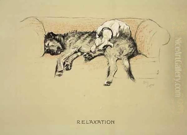 Relaxation Oil Painting by Cecil Charles Aldin