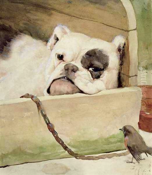 Bulldog 2 Oil Painting by Cecil Charles Aldin