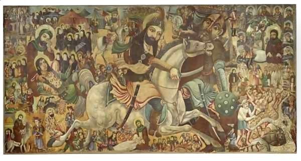 Battle of Karbala Oil Painting by Abbas Al-Musavi