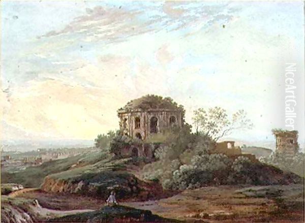 Temple of Tosse, Tivoli Oil Painting by Agostino Aglio