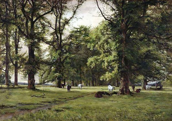 The Elm Walk Oil Painting by William Grylls Addison