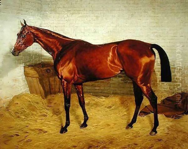 'Lonely', Winner of the 1885 Derby Oil Painting by Emil Adam