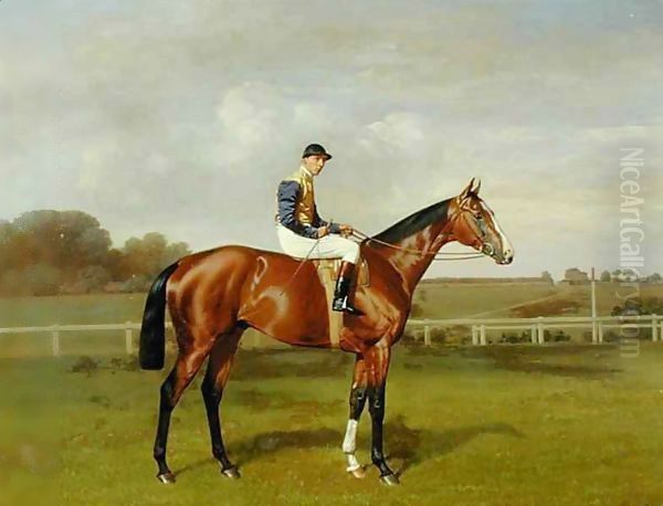 'Spearmint', Winner of the 1906 Derby Oil Painting by Emil Adam