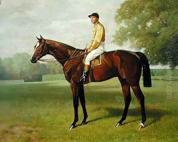 'Flying Fox', Winner of the 1899 Derby Oil Painting by Emil Adam