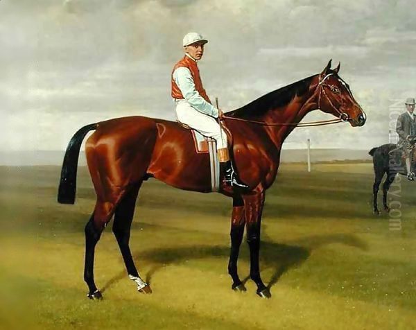 'Isinglass', Winner of the 1893 Derby Oil Painting by Emil Adam