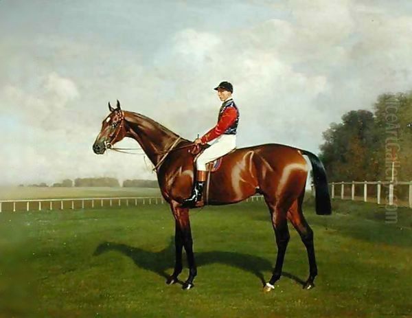 'Diamond Jubilee', Winner of the 1900 Derby Oil Painting by Emil Adam