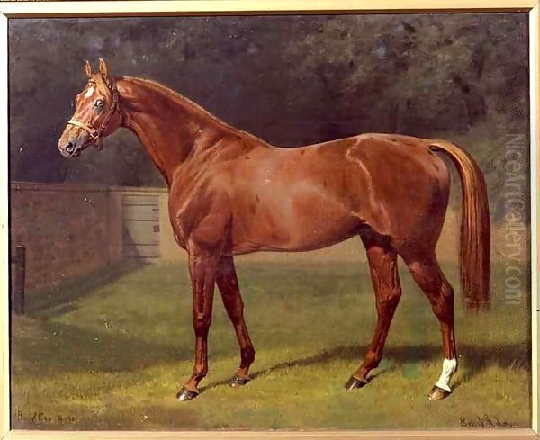 'Bend Or', Winner of the Derby 1880 Oil Painting by Emil Adam