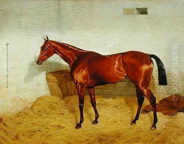 'Lonely', Winner of the 1885 Derby 2 Oil Painting by Emil Adam