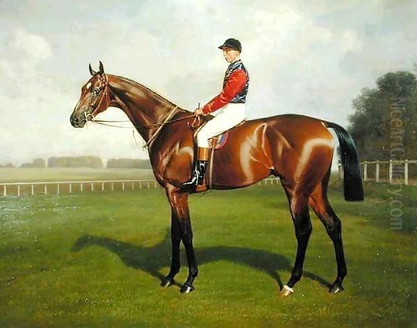 'Diamond Jubilee', Winner of the 1900 Derby 2 Oil Painting by Emil Adam