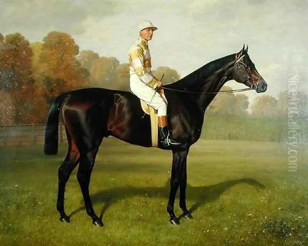 'Ladas', Winner of the 1894 Derby 2 Oil Painting by Emil Adam