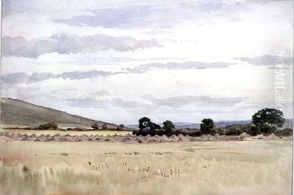 Landscape with Cornfield by John Absolon