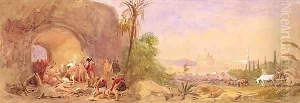 The discovery of Tipu's body at the Water Gate at Seringapatam Oil Painting by John Absolon