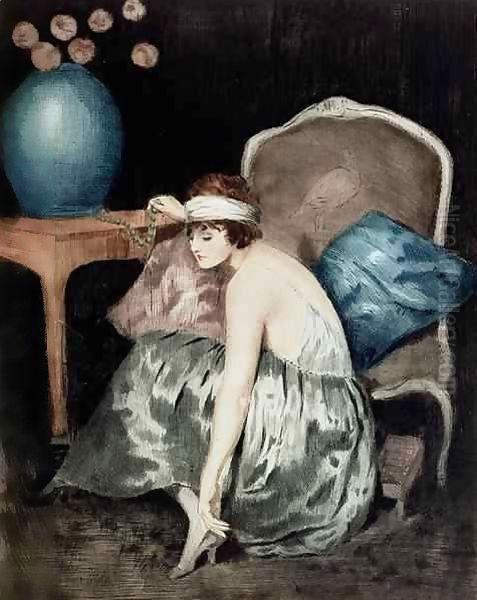 The Flapper Oil Painting by William Ablett