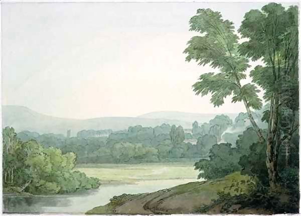 Near Washfield, Devon Oil Painting by John White Abbott