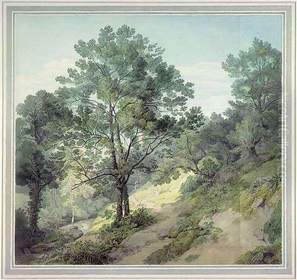 View near Cantonteign, Devon Oil Painting by John White Abbott