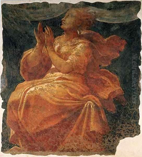 Allegorical figure of a Virtue 2 Oil Painting by Niccolo dell' and Fontana, Alberto Abate