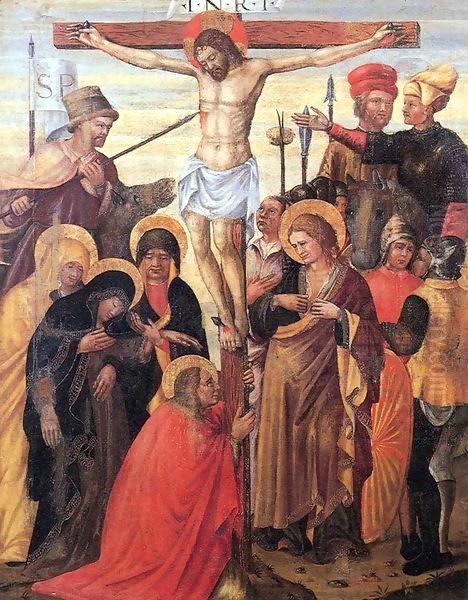 Crucifixion 3 Oil Painting by Antonio Di Guido Alberti Da Ferrara