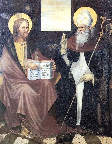 St Anthony the Abbot Oil Painting by Antonio Di Guido Alberti Da Ferrara