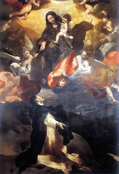 Madonna del Rosario Oil Painting by Federico Fiori Barocci